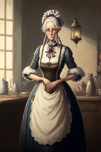 Un personaje del juego la criada.