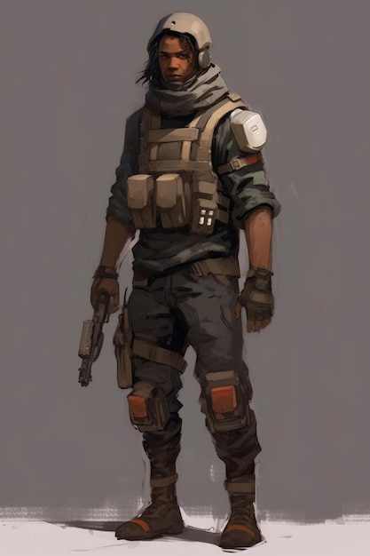 Un personaje del juego el soldado.