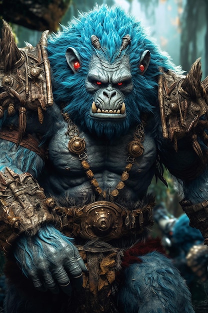 Un personaje del juego warcraft.