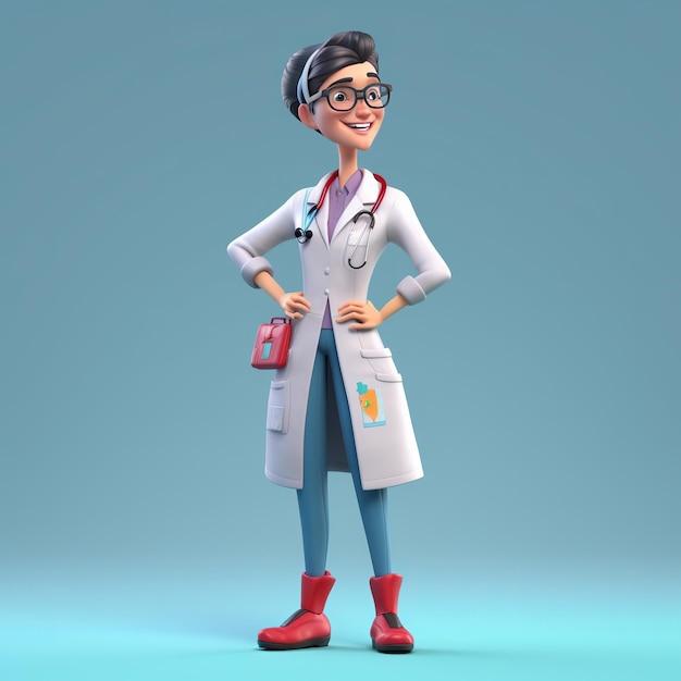 Un personaje médico amigable