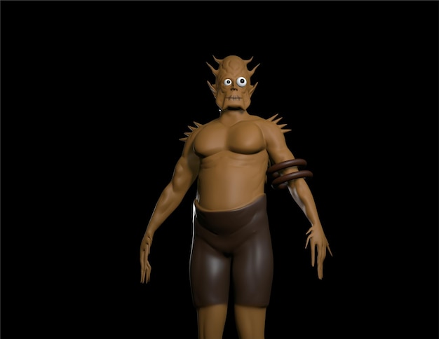 personaje de miedo 3d de halloween para el evento espeluznante de halloween