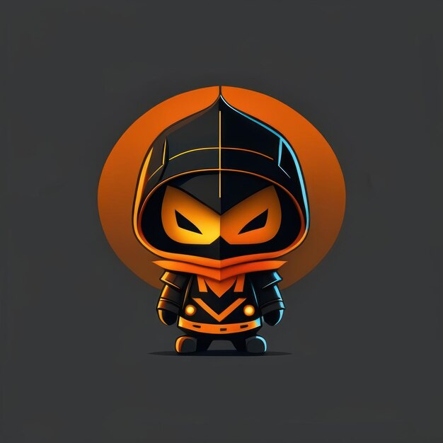 Personaje minimalista de halloween IA generativa