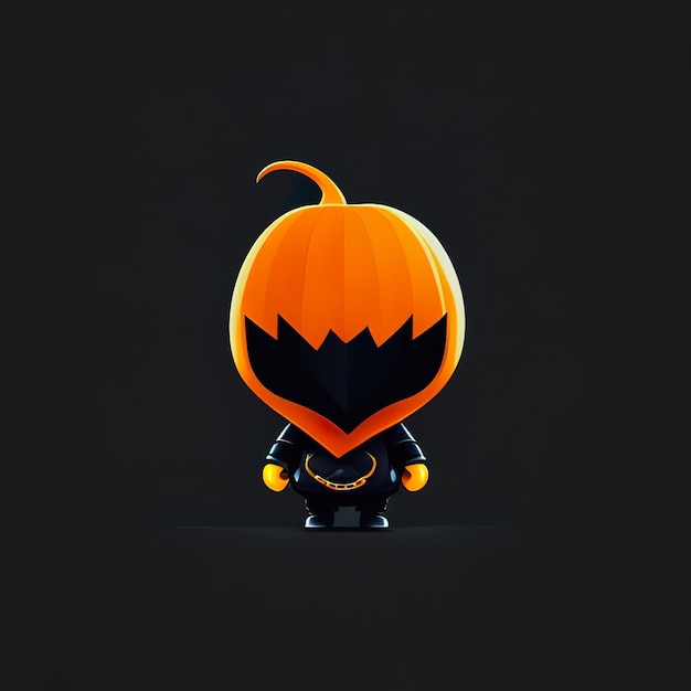 Foto personaje minimalista de halloween ia generativa