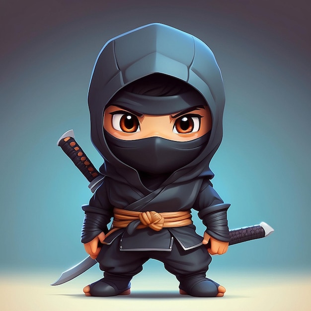 Foto personaje ninja en 3d