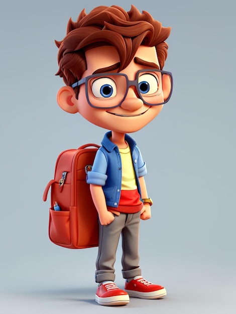 personaje de niño 3d