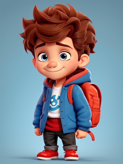 personaje de niño 3d