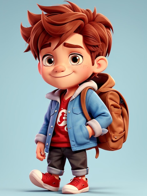 personaje de niño 3d