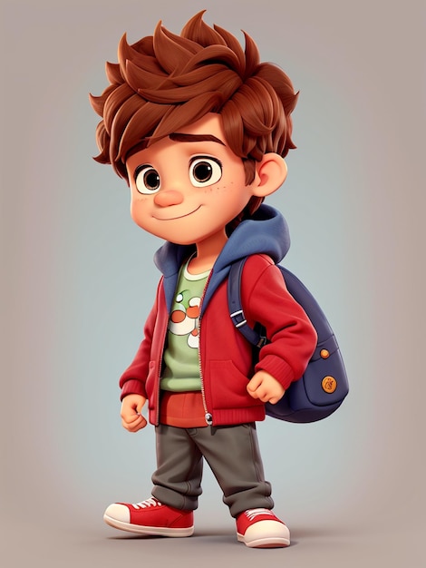 personaje de niño 3d