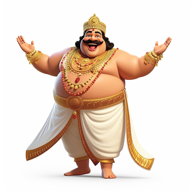 Foto el personaje de onam maveli en 3d.