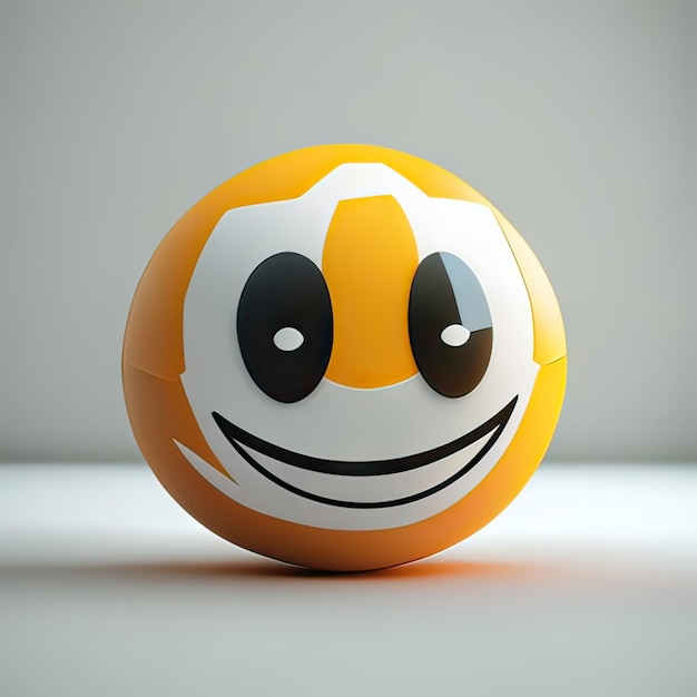 Foto personaje de la pelota feliz ia generativa