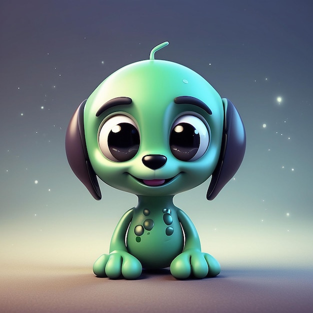 El personaje del perro de Plutón en 3D