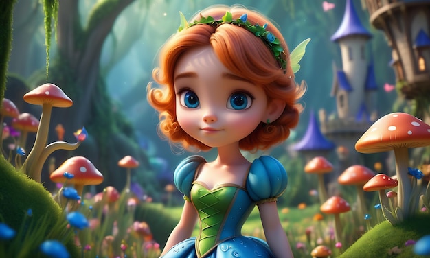 personaje de la princesa hada 3d