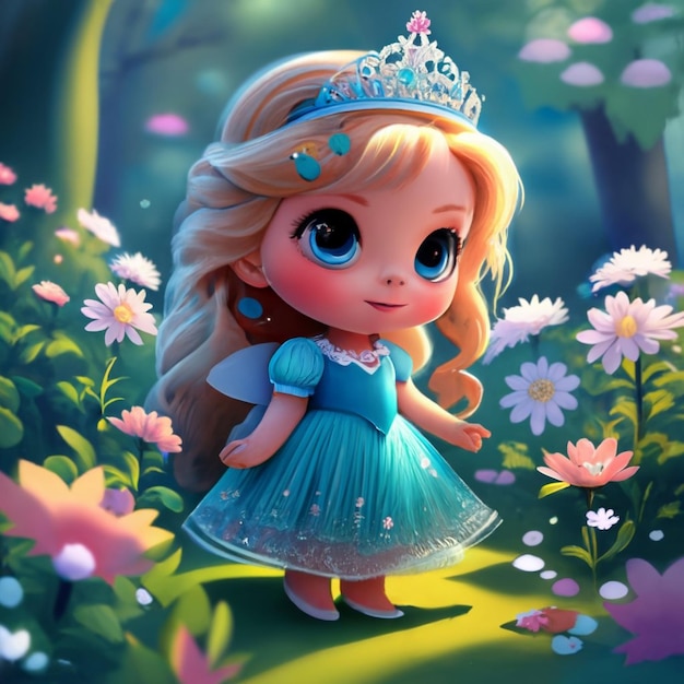 Personaje princesita creado con Ai