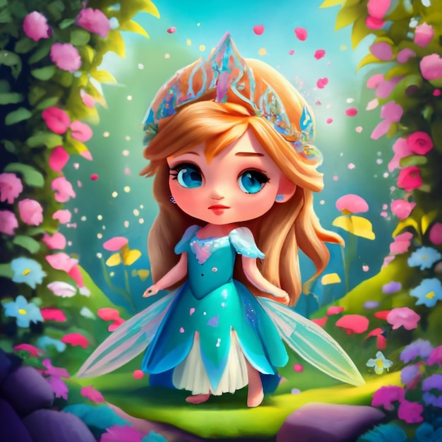 Personaje princesita creado con Ai