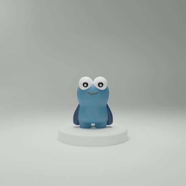 Personaje de rana 3D