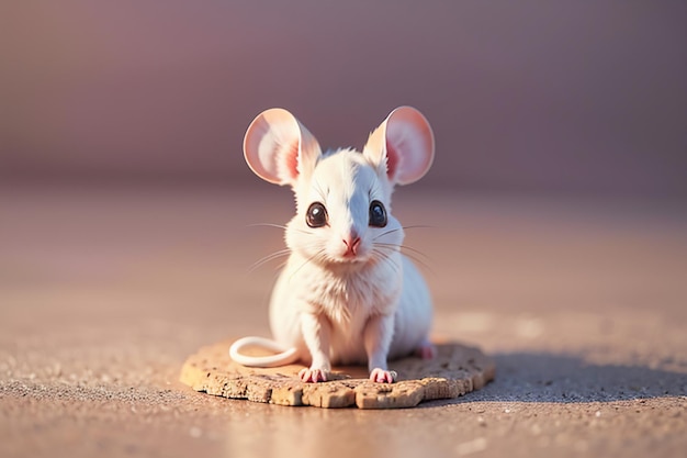 Foto personaje de ratón de dibujos animados cute closeup fotografía de animales papel de pared ilustración de fondo