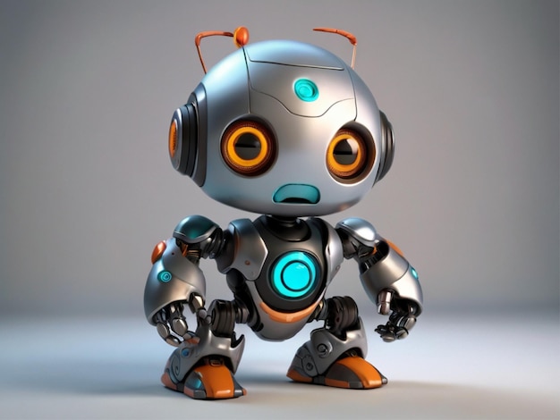 Personaje de robot en 3D