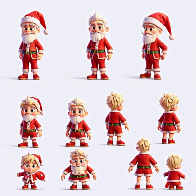 El personaje de Santa Claus en la Navidad