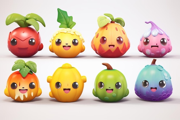 los personajes de la fruta son de la serie