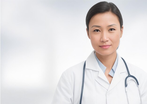 Foto personal de salud posando a la camara sonriendo publicidad medica