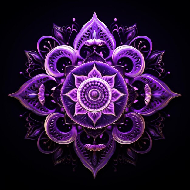 personalizar el diseño de papel tapiz de tatuaje espiritual Mandala obra de arte en fondo negro