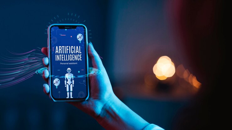 Foto personas generando imágenes usando inteligencia artificial en una computadora portátil
