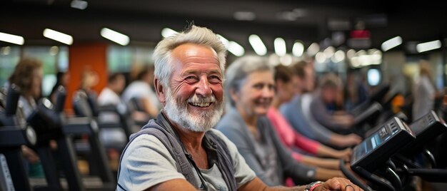 personas mayores que usan el gimnasio