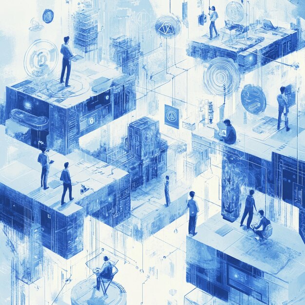 Personas que desarrollan proyectos creativos basados en blockchain