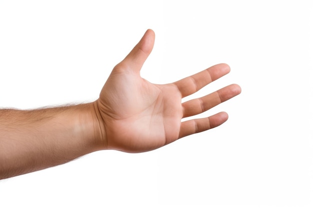 Foto personen hand auf weißem hintergrund auf einer weißen oder klaren oberfläche png durchsichtiger hintergrund