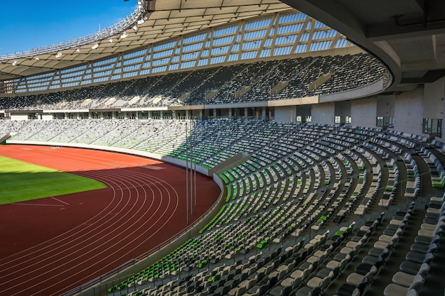 Perspectiva de assentos do estádio