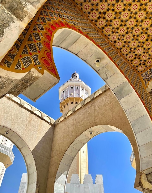 Foto perspectiva interior desde la mezquita de la touba