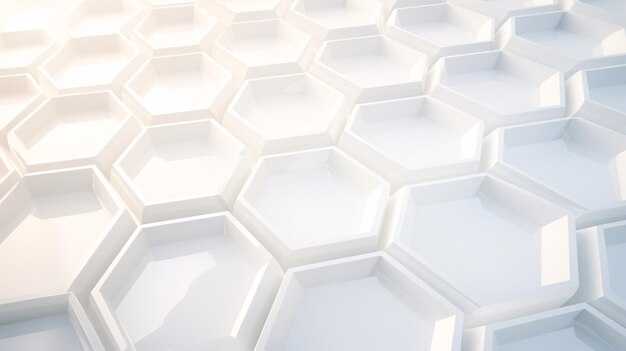 Foto perspectiva con patrón hexagonal blanco