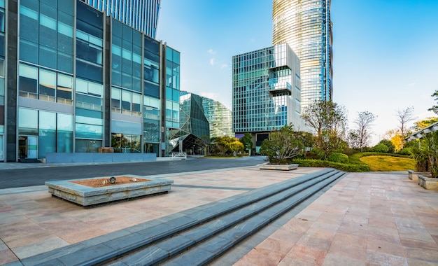 Foto perspectiva personal del paisaje urbano contemporáneo de la oficina de arquitectura