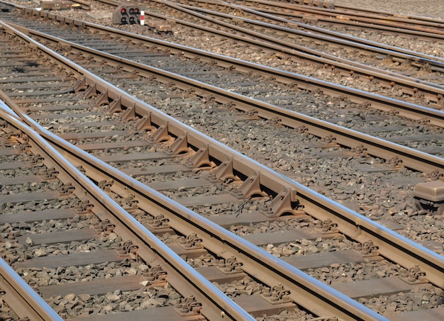 Perspectiva de las vías del tren