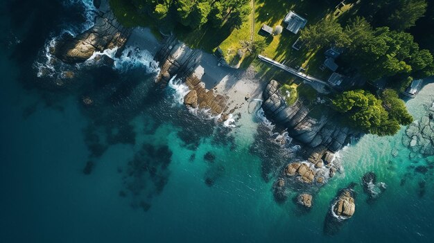 Foto perspectivas aéreas dinâmicas