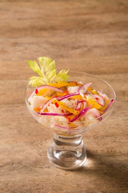 Peruanische Ceviche.