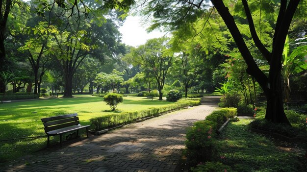 A pesar de las concurridas calles de la ciudad justo más allá de sus fronteras, el parque es un refugio de tranquilidad con sus