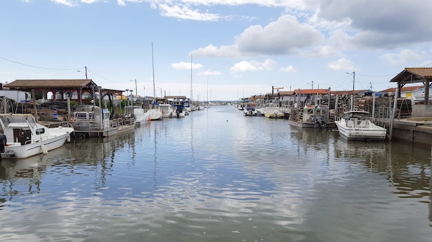 Foto pesca francesa porto de cultivo de ostras