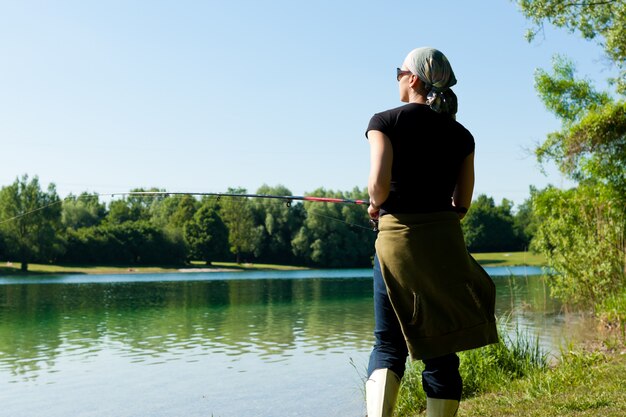 Pesca en el lago