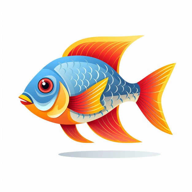 Foto pescado de color arco iris png vector mahi mahi vector pez dorado de cola de velo blanco superior