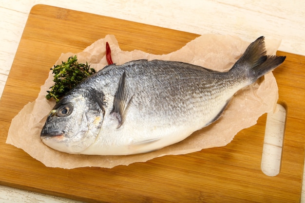 pescado crudo de dorada