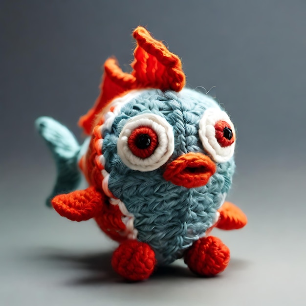 Foto pescado de la especie amigurumi