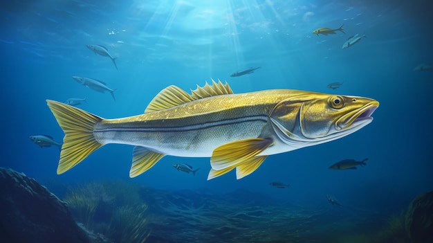 Foto pescado de la especie snook