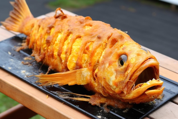 Pescado de grupo frito