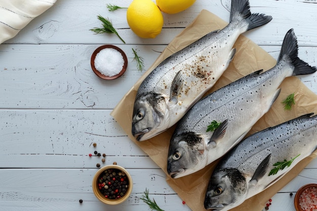 Pescado listo para ser cocinado