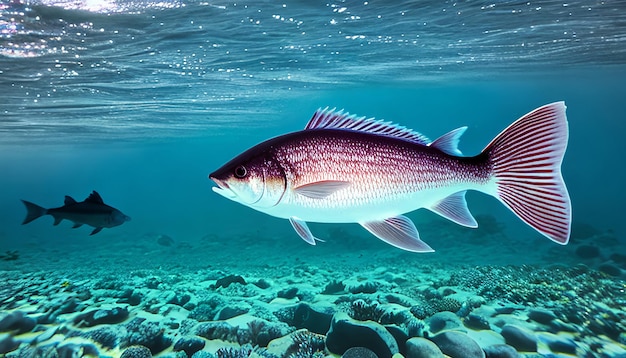 Pescado en el océano