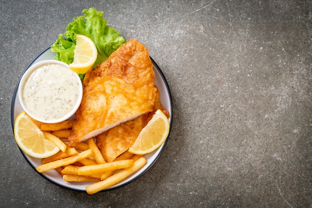 pescado y papas fritas