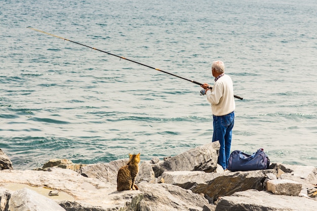 Pescador en Estambul