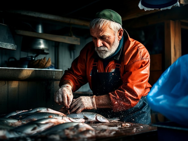 El pescador hábil se prepara