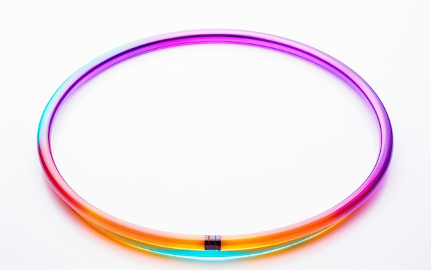 Foto peso mejorado hula hoop aislado en fondo transparente